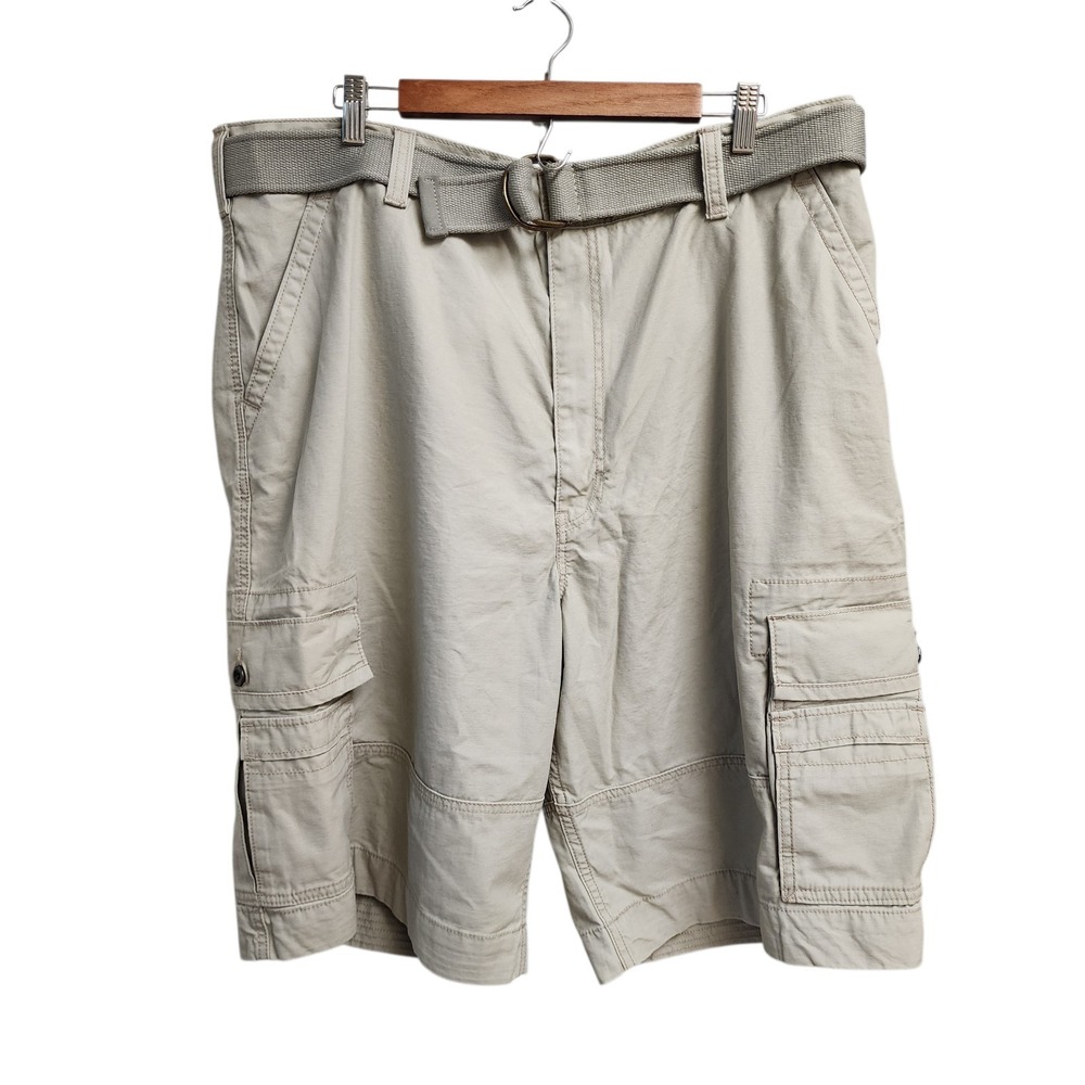 Levi's Men's Sz 40 X 12 (MEASURED) Heavy Cotton Beige Cargo Shorts